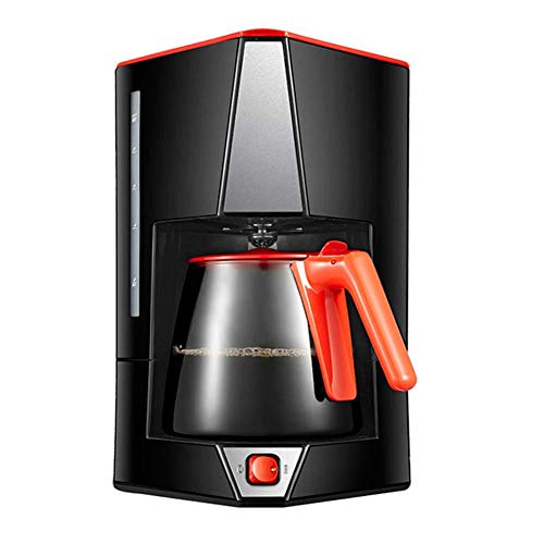 DERUKK-TY Professionelle Kaffeemaschine ,Kaffeemaschinenaufschäumer Haushalts-Tropfkaffeekanne Piano Spiegel Automatische Kaffeemaschine