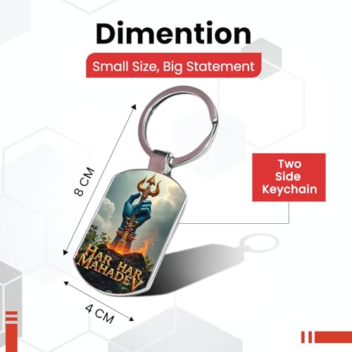 Image of Stylish Metal Keychains with Permanent Glossy Print - Inspirational Quotes & Spiritual Designs - Perfect Key chains for loved ones, Personal Use, Gifts & Return Gifts