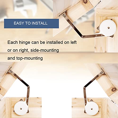 Toy Box Hinges Soft Close - Apffsy Chest Hinges Soft Close Hinges, Safety Lid Support Hinges For Wooden Box Toy Chest Bench Cabinet Lids (Support 25-50Lbs/2 Pack) #TOP3