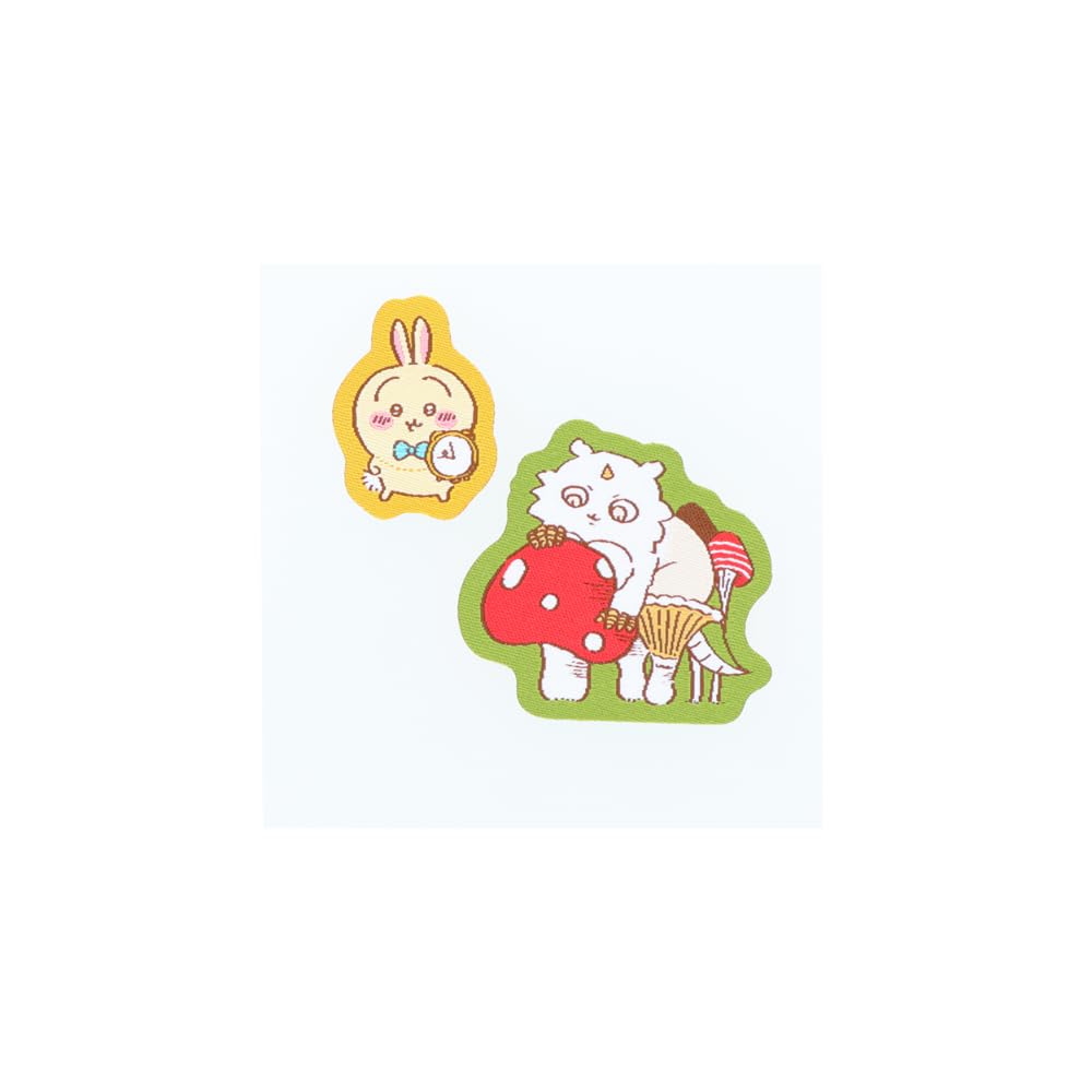 Amazon | サンスター文具 ちいかわ シール 織ネーム Wonder Tea Time