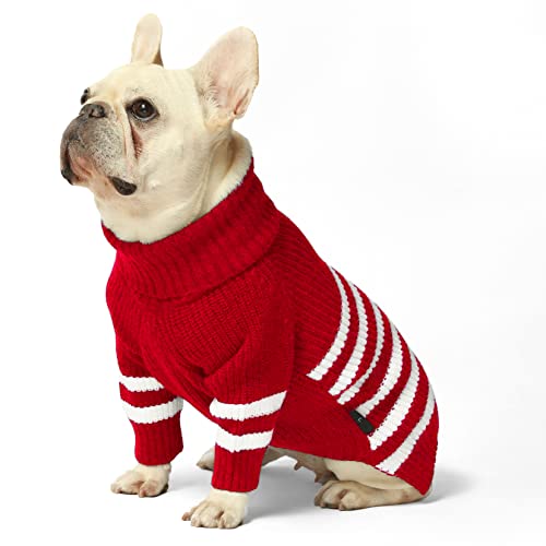 Fitwarm-Dog-Striped-Knitted-Sweater-Thermal-Turtleneck-Pet-Coat-Dog-Winter-Clothes-for-Small-Dogs-Boy-Girl-Cat-Apparel-Red-Medium