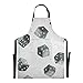 AQQA Stéréo Creative Game Casino Dice Point Chef Bbq Tabliers Réglable 88x68cm Tablier De Cuisine Pour Hommes Waterdrop Cuisine Tabliers Pour Hommes Pour Hommes Femmes