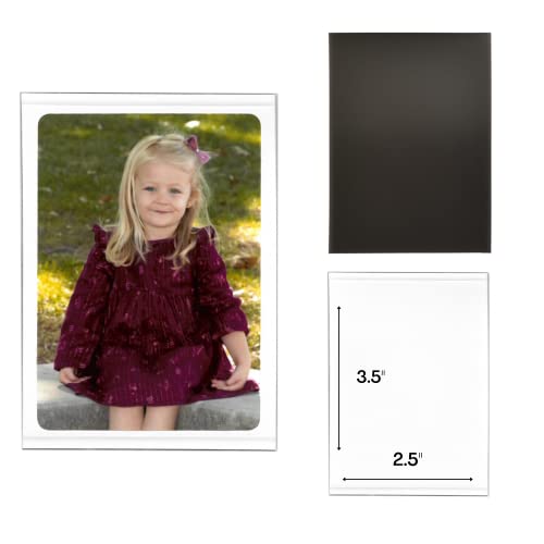Magtech Magnetic Photo Pocket Picture Frame, White, Holds 2.5 X 3.5 Inches Photos, 10 Pack (12310) #TOP2