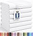 Fitted Sheet (Pack of 6, King, White) Deep Pocket Brushed Velvety Microfiber, Breathable, Extra Soft & Comfortable - Wrinkle, Fade, Stain & Abrasion Resistant - Hotel Quality Extremely Durable By Utopia Bedding