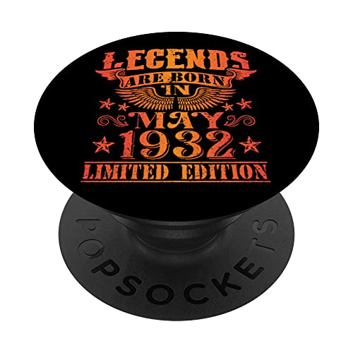 Cumpleaños Mayo 1932 Edición Limitada Regalo Legend May PopSockets PopGrip Intercambiable