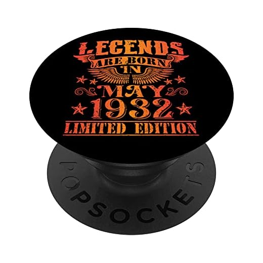 Cumpleaños Mayo 1932 Edición Limitada Regalo Legend May PopSockets PopGrip Intercambiable