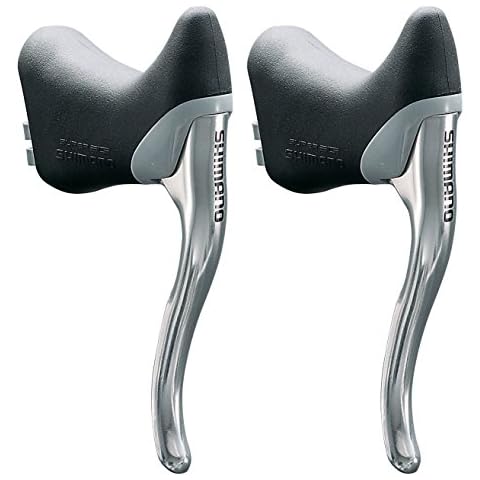 SHIMANO Road BL-R400 für Rennlenker Bremshebel Paar, Silber, One Size Cover