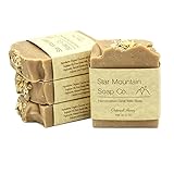 Star Mountain Soap Company - Oatmeal Honey Goat Milk Soap - Pack of 4, All Natural, handmade with Organic Oils, Great for your skin! Net weight approx. 5 oz/bar.