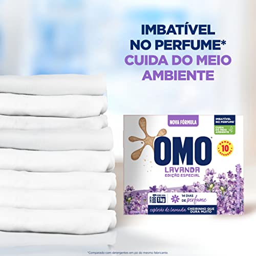 OMO Lava-Roupas Em Pó Com Ativo Concentrado Lavanda Caixa 800G Edição Especial