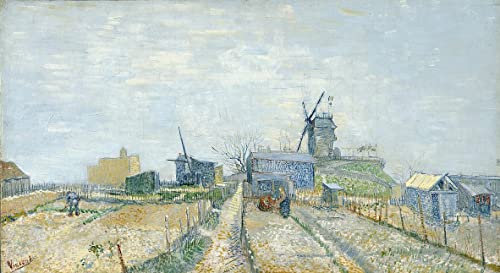 Toile Montmartre Van Gogh 60x90cm pour habiller un grand mur blanc de salon