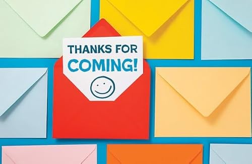 Warner Press Postal - Thanks For Coming! (Salmo 40:16 NIV) (paquete de 25)