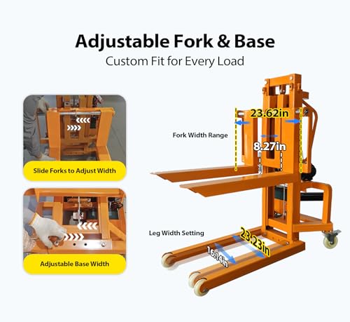 Electric forklift warehouse