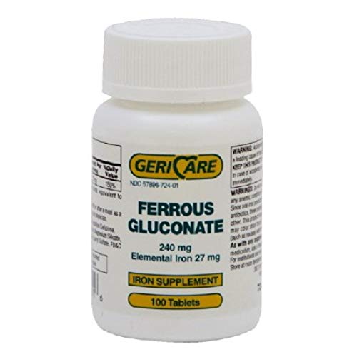 Ferrous Gluconate - 240 Milligram - Bottle of 100