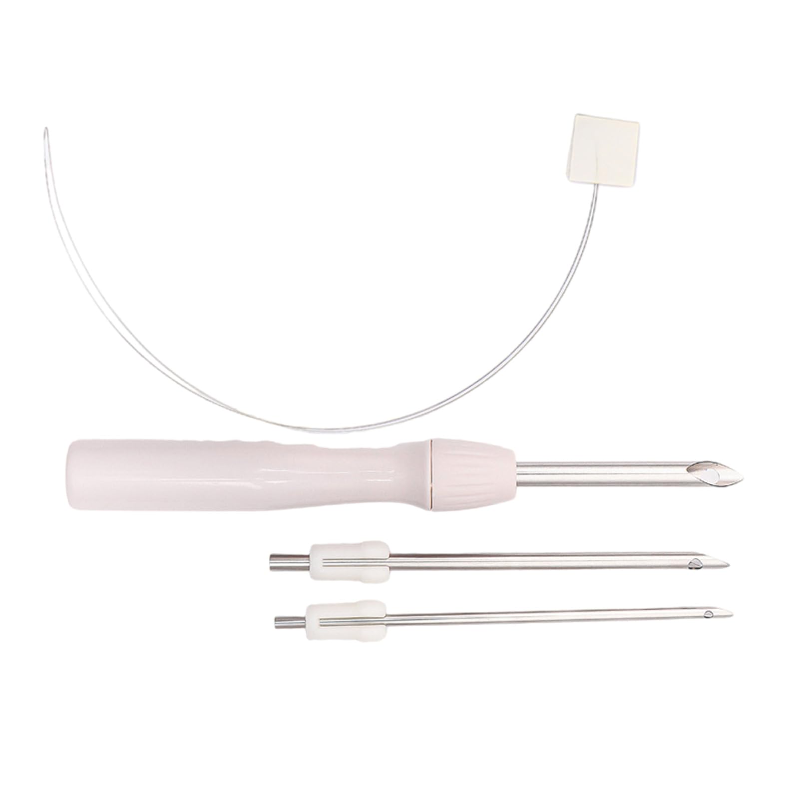 Qusinfc Punched Needle Set Embroidery Needle Punched Embroidery Pen for Craft Tool