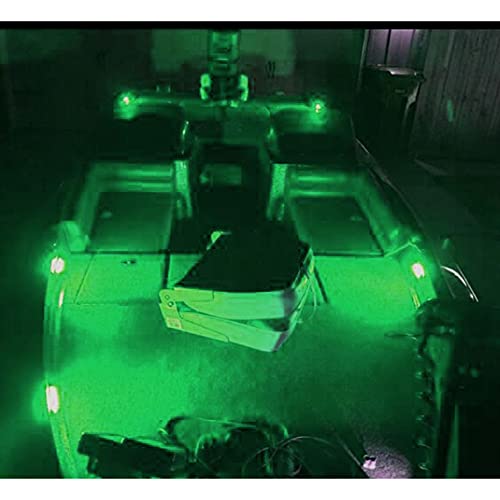 Uwdesy 10Pcs Green 4 Led Side Marker Lights Front Rear Interior Clearance Tail Light Warning Turn Indicators Underglow Wheel Rock Lamp For Auto Truck Trailer Tail Car Rv Camper Boat Atv Dc12V-24V #TOP6