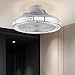 SCZWP8 Wentylator sufitowy LED z oświetleniem nowoczesny kreatywny ściemnialny wiatr/źródło światła regulowany wentylator lampa sufitowa cichy wentylator z pilotem oświetlenie sufitowe do sypialni