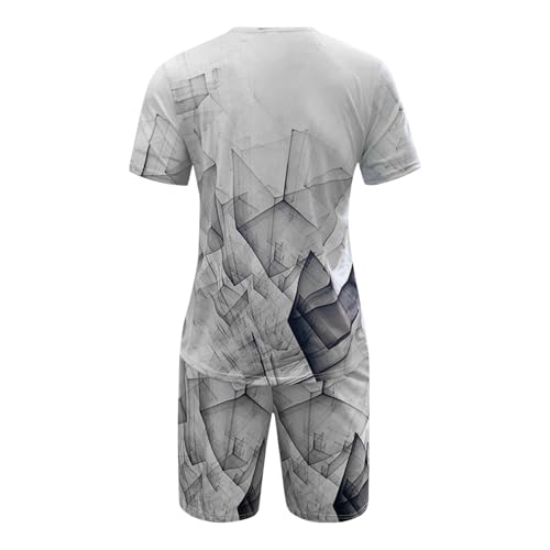 Conjunto de pantalones cortos y manga corta 3D para hombre Generisch 4
