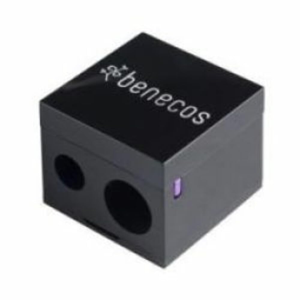 benecos - double sharpener for cosmetic pencils - with integrated cleaning spatula