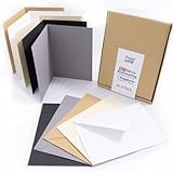 50er Set Klappkarten DIN A6 mit Briefumschlägen C6 | Business Mix | 210g Faltkarten & 120g Umschläge | 100% Made in Germany | Blauer Engel – PresentFill