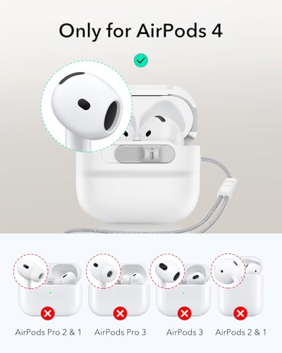 Image of ESR for AirPods 4 Case, Compatible with MagSafe, Pulse Series, White