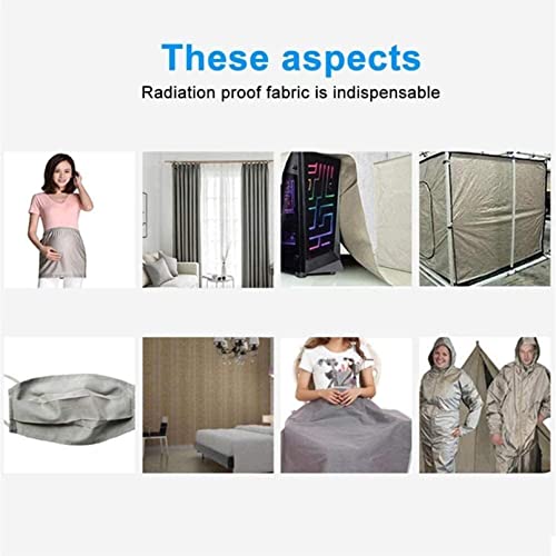 Fibre d'argent 50% sous forme de tissu protection EMF haute performance - 8