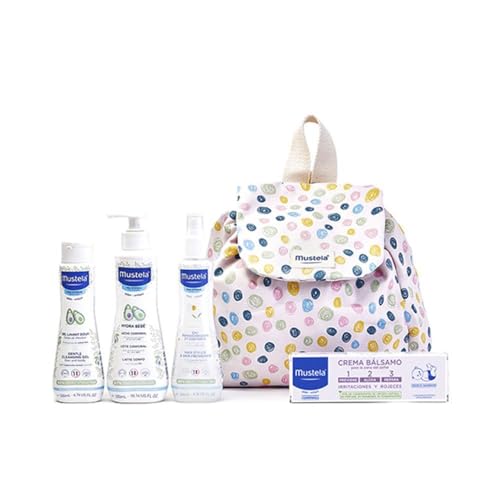 Mustela Mochila Little Moments Lunares.