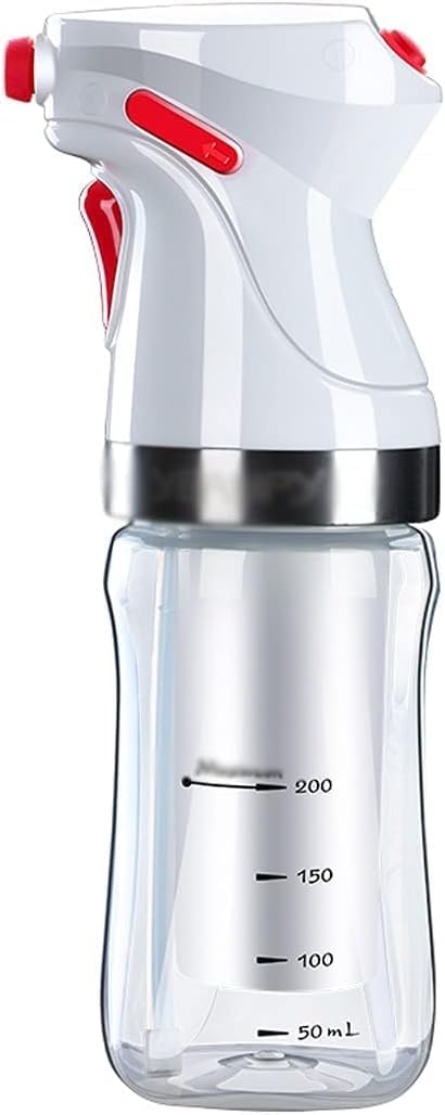 EFARMA Oil Dispenser for Kitchen, Oil Spray Bottle 10.1oz Electric Oil Sprayer Bottle Household Push Type Atomized Oil Kitchen Oil Control Spray Bottle