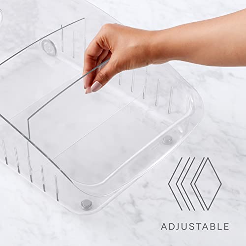 Youcopia Rollout Fridge Drawer 10", Clear Bpa-Free Refrigerator Bin Organizer And Storage With Adjustable Dividers #TOP1