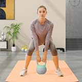 SPORTNOW 8kg Miękka Kettlebell Antypoślizgowy Uchwyt, Zielony i Szary