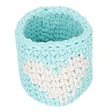 INOOMP 4 Piezas tapas de vasos de vidrio mangas de tazas de café manga de la taza de café Copa mangas resistentes calor tazas tapas anti-quemaduras cuerda de algodón Sky-blue