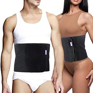 Everyday Medical Post Surgery Abdominal Binder – with Bamboo Charcoal Accelerate Healing and Reduce Swelling After C-Section, Abdomen Surgeries, Tummy Tuck, and Gastric Bypass – Belly Girdle – S/M