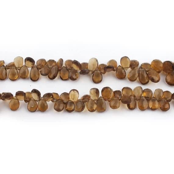 Quartz bière de haute qualité en briolettes poire pour colliers de luxe SB4511