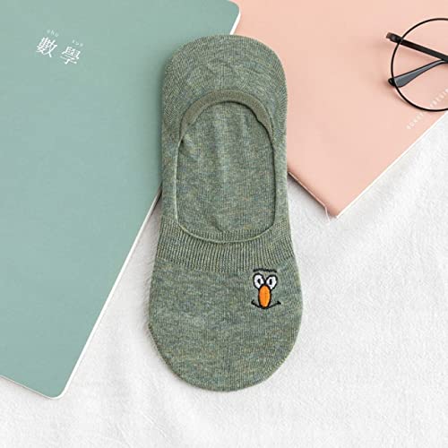 CYMTZ 1 Paar gestickte Expression Frau Socken Cool Invisible Socke...