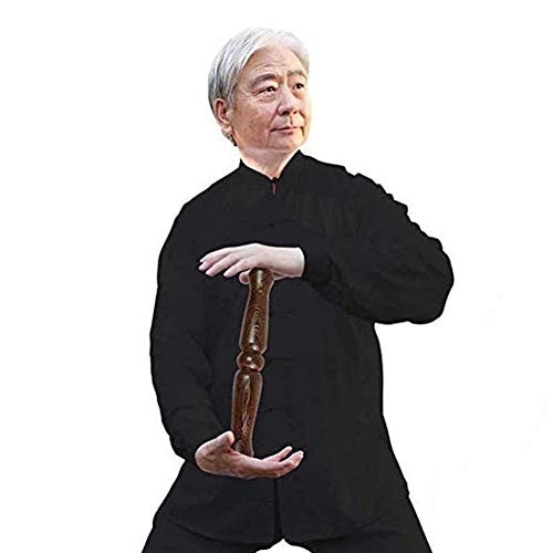 XMWOEIX Tai Chi Ruler Tai Chi Practicing Qigong Kung Fu Martial Arts Tai Chi Stick Fitness Equipment Tai Chi Stick Fitness Equipment Solid Wood Health Stick (one color 33×5 cm)