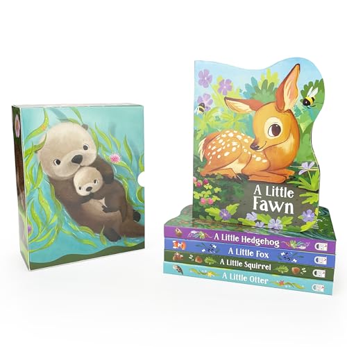 Image of Animal Board Book Set - 5 Shaped Animal Books and Slipcase