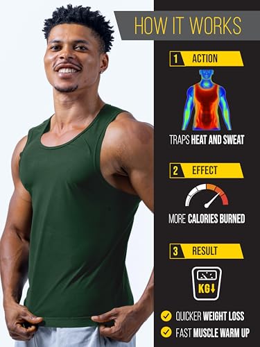 Men’s Sweat Vest - Boost Weight Loss with Increased Sweating & Compression Technology Sauna Vest for Men (XS-7XL)3