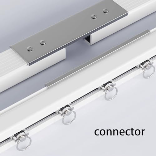 Riel de techo resistente para cortinas dobles y kit separador de habitaciones 7