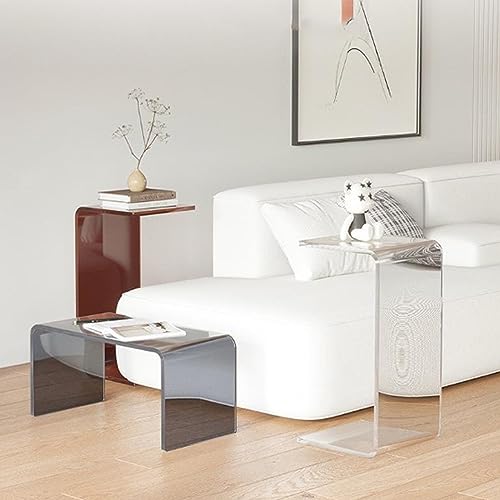 Table d'appoint acrylique moderne C bout de canapé salon - 6