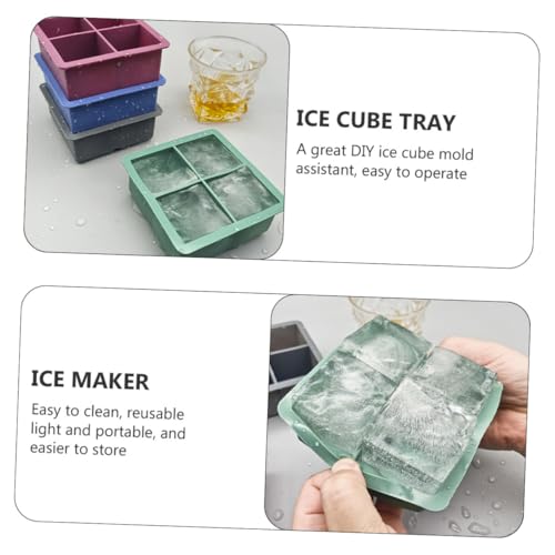 Bandeja de Hielo de Silicona con Tapa 2 Piezas Verde miniatura 7