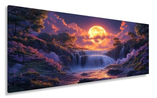 Diamond Painting Adulte Grand Format 40x90CM Automne lune kit complet