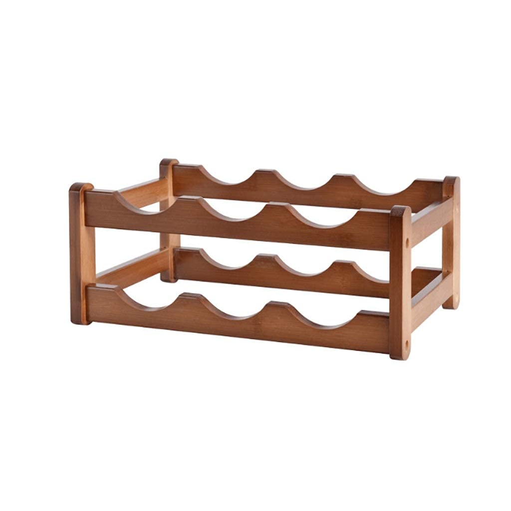 Wine rackWooden Wine Rack Organizer for Kitchen Bar Storage - Wine Holder Stand for Wine Bottles Display Shelf - Rustic Wine Storage Rack for Bars and Restaurants