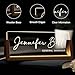Desk Name Plate Personalized, Custom Acrylic Name Plate for Desk, Office Decor for Women Men, Appreciation Gifts for Coworkers Boss Teacher - Light-Up Name Plaque