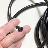 Morezmore M00086-Black-1 3.5mm ID 1 Ft High Performance Silicone Hose Tube Hollow 3.5mm ID 2.5mm Wall 8.5mm OD By Foot QC1