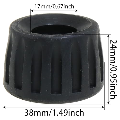 image for Heyous 3PCS 15mm Camera Anti Slip Tripod Plastic Feet Accessories Blac