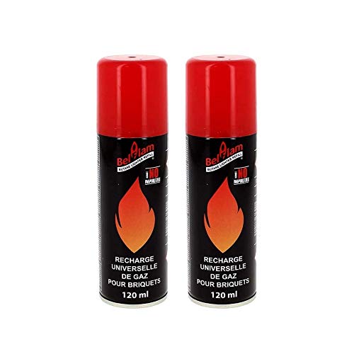 2 Bouteilles gaz belflam 120 ML