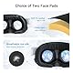 AMVR FC4 Verbesserte Face Cover Pad Facial Interface Kompatibel mit Meta/Oculus Quest 3 Zubehör, mit verstellbarem Drehknopf, mit PU Face Cushion Pad und Ice Silk Cotton (Besser für Halo Head Strap)