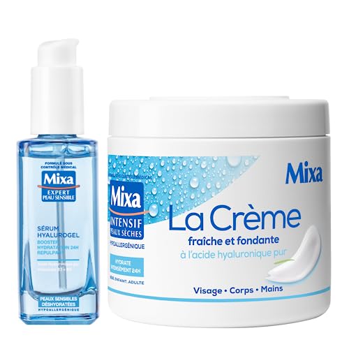 Expert Skin Sensible - Cofanetto Routine 2 Prodotti allAcido Ialuronico Puro - Siero Hyalurogel 30ml + Crema Fresca e Fondante 400ml - Viso & Corpo - Idratazione 24h - Ipoallergenico