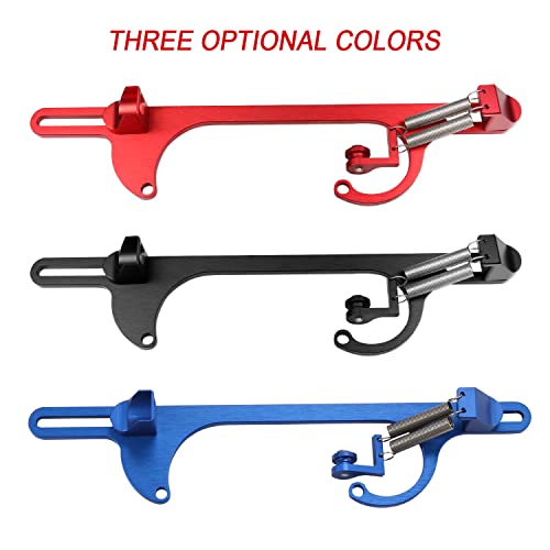 Wowyzl Throttle Cable Bracket 4150 4160 Series Throttle Brackets Billet Adjustable Aluminum Carburetor Bracket (Blue) #TOP5