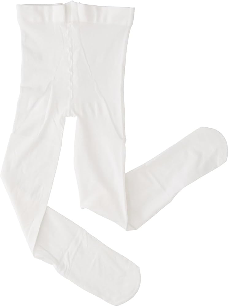 Amazon | [京のみやび] 子ども 白タイツ 厚手 80-90cm nkp キッズ 子供