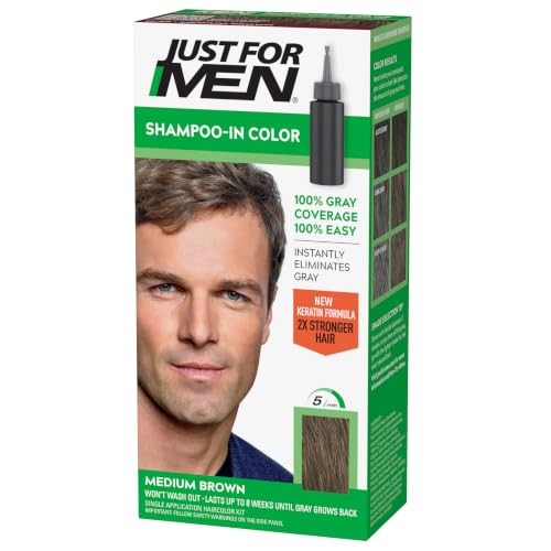 Just For Men Shampoo-In Hair Color Medium Brown H-35 1 Pack